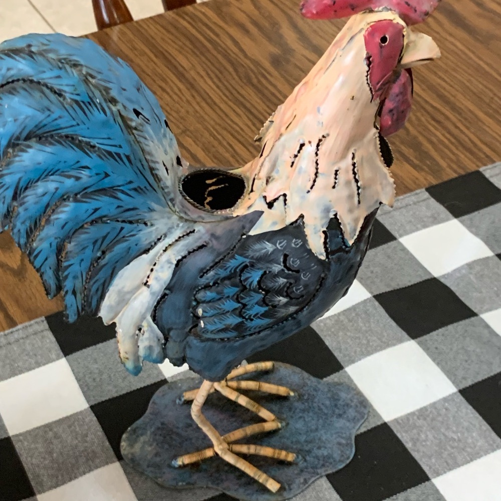 Colorful Rooster Figurine